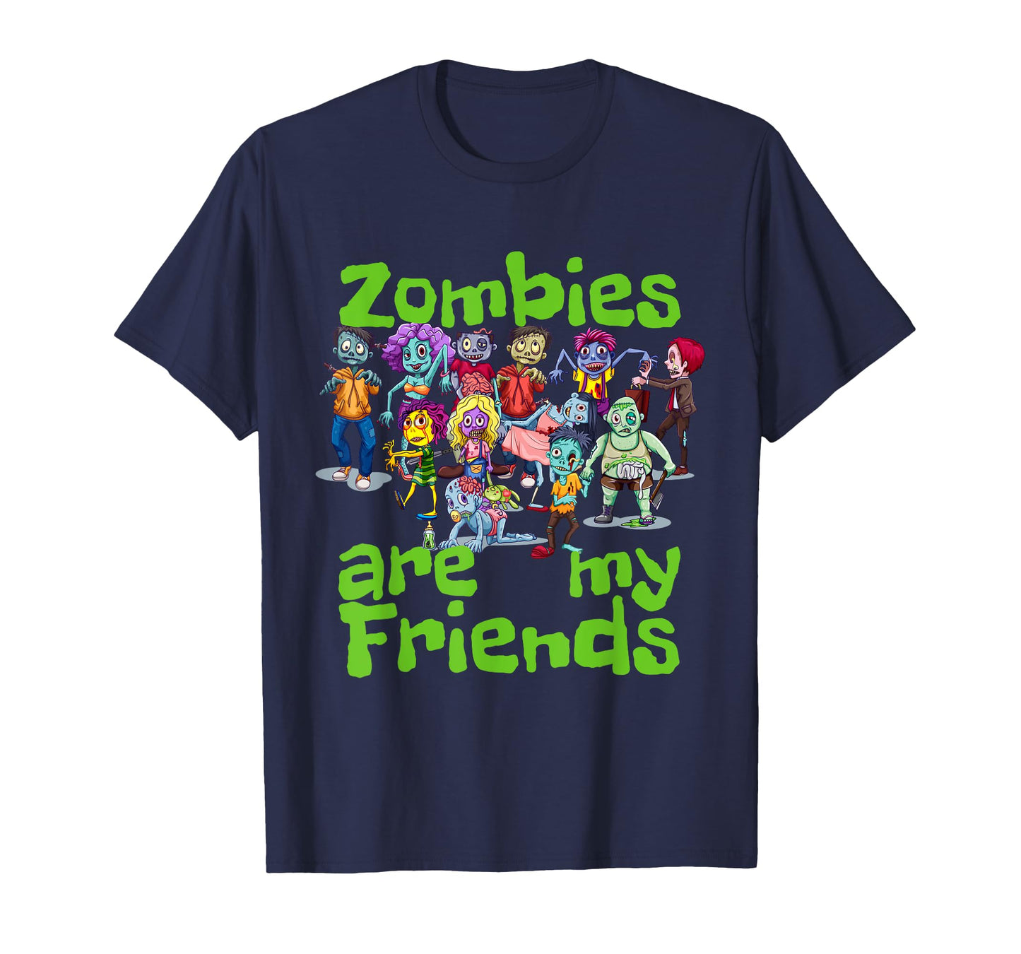 Original Zombies Are My Friends Halloween T-Shirt
