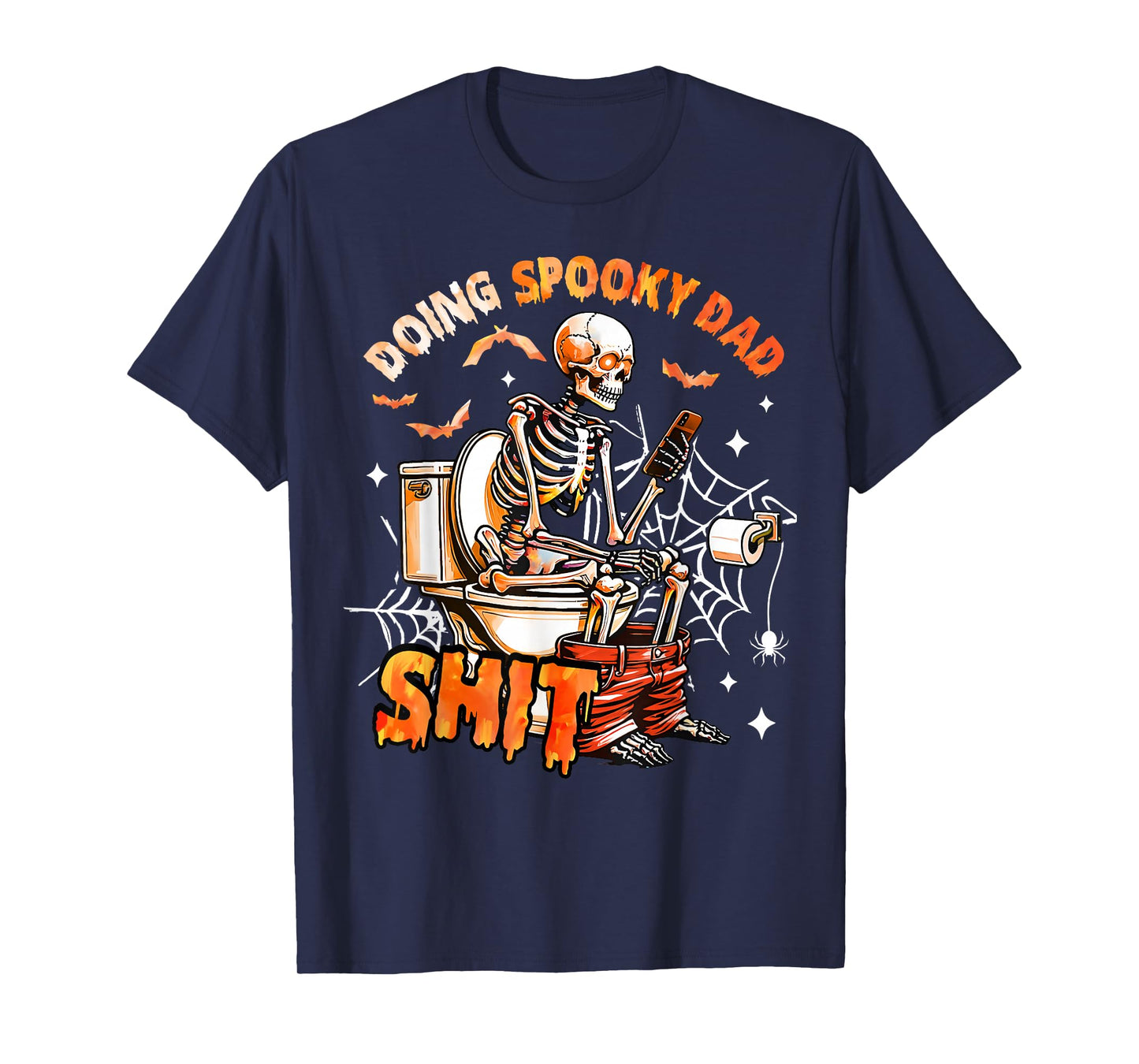 Doing Spooky Dad Shit Skeleton Halloween Trick Or Treat T-Shirt