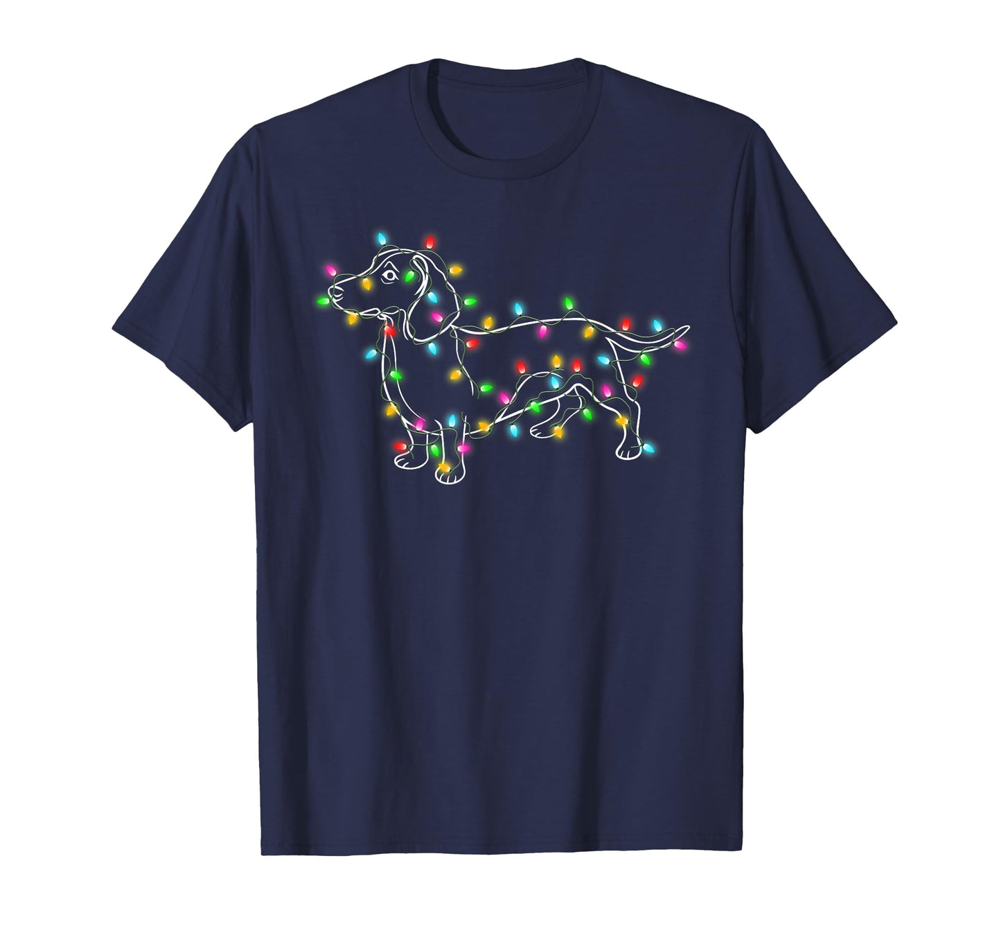 Dachshund Dogs Tree Christmas Sweater Xmas Gifts For Pet Dog T-Shirt
