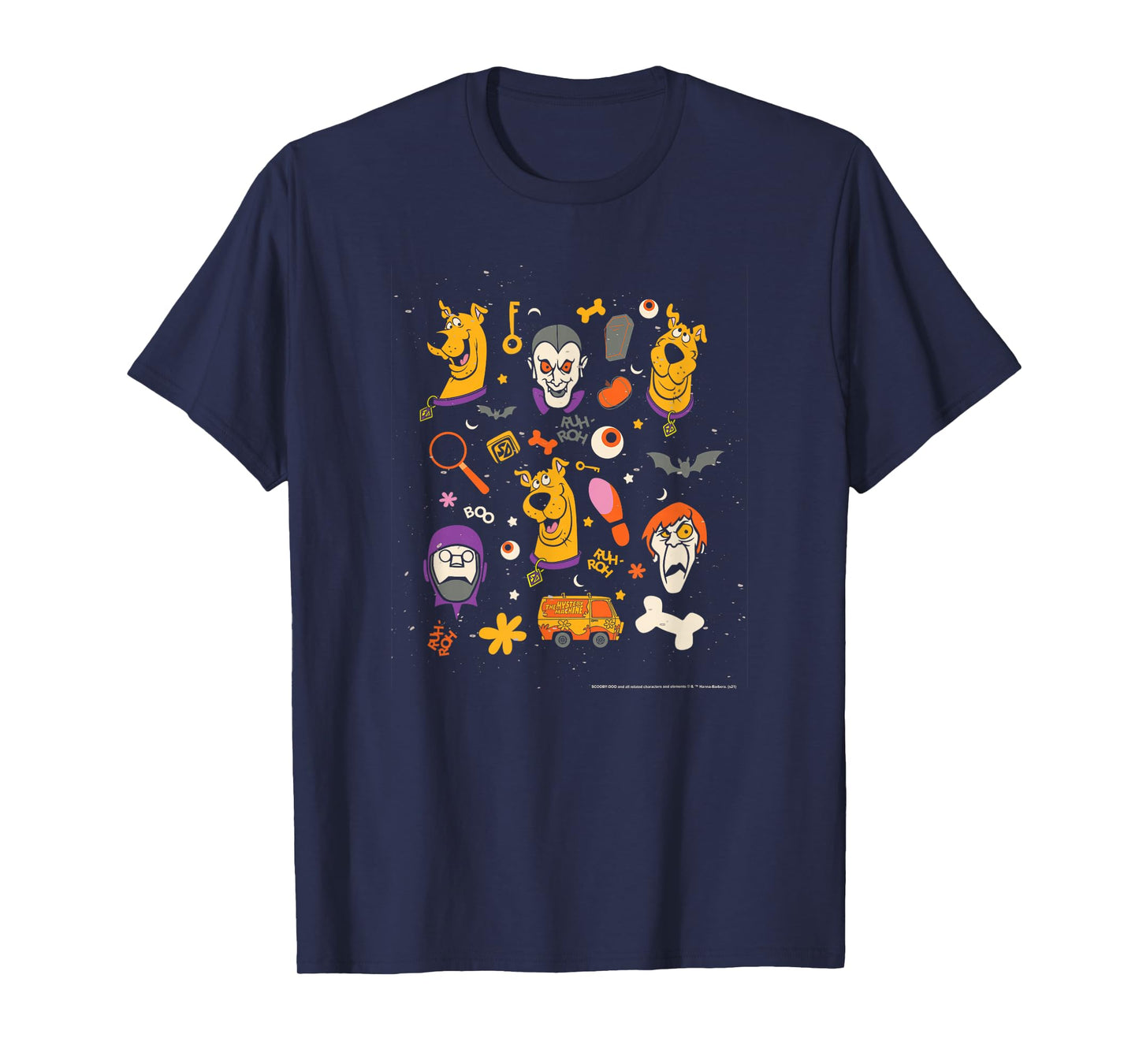 Scooby-Doo Halloween Monster Icons T-Shirt