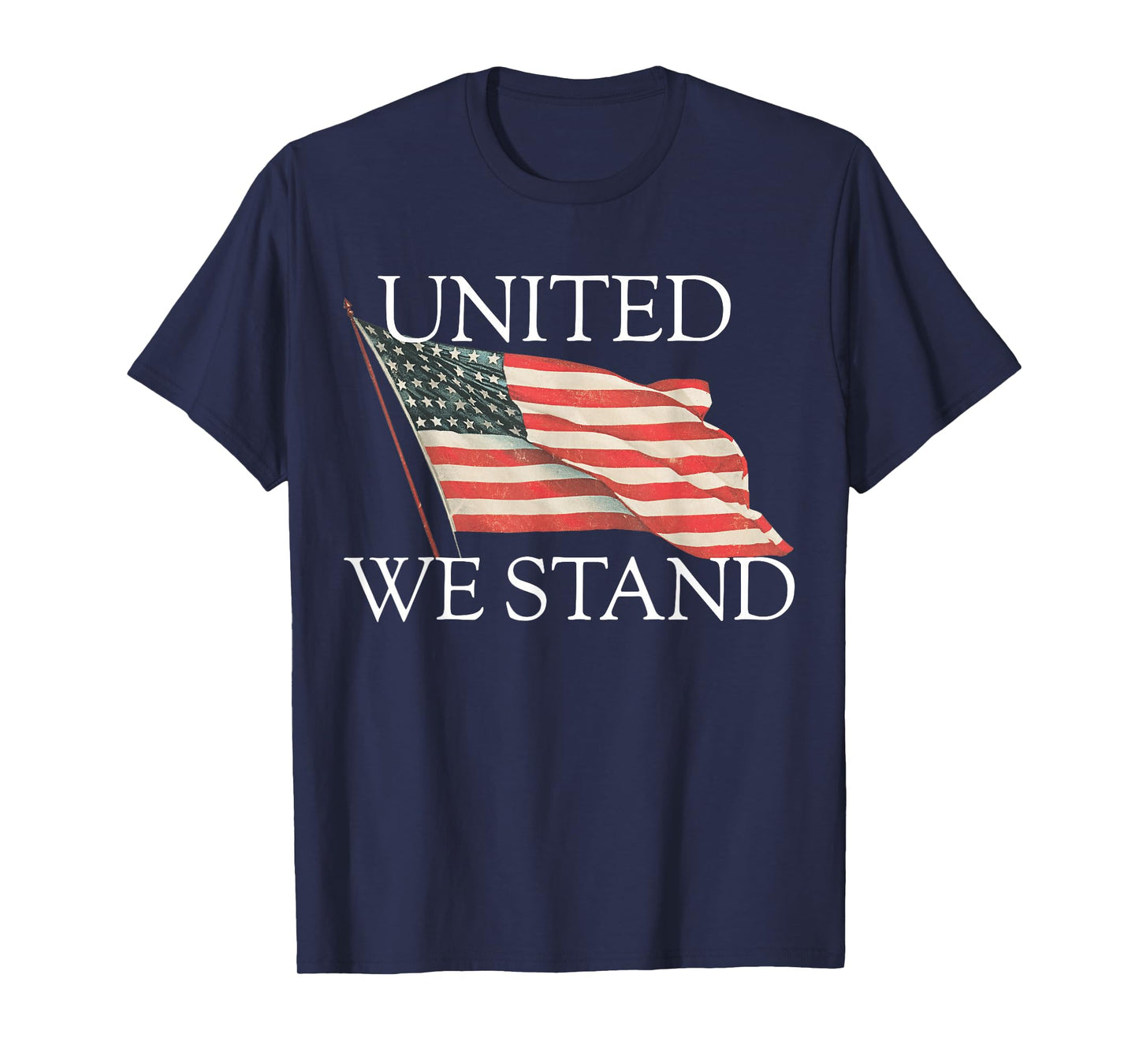 United We Stand American Flag Tee Patriotic USA FLAG T-shirt T-Shirt