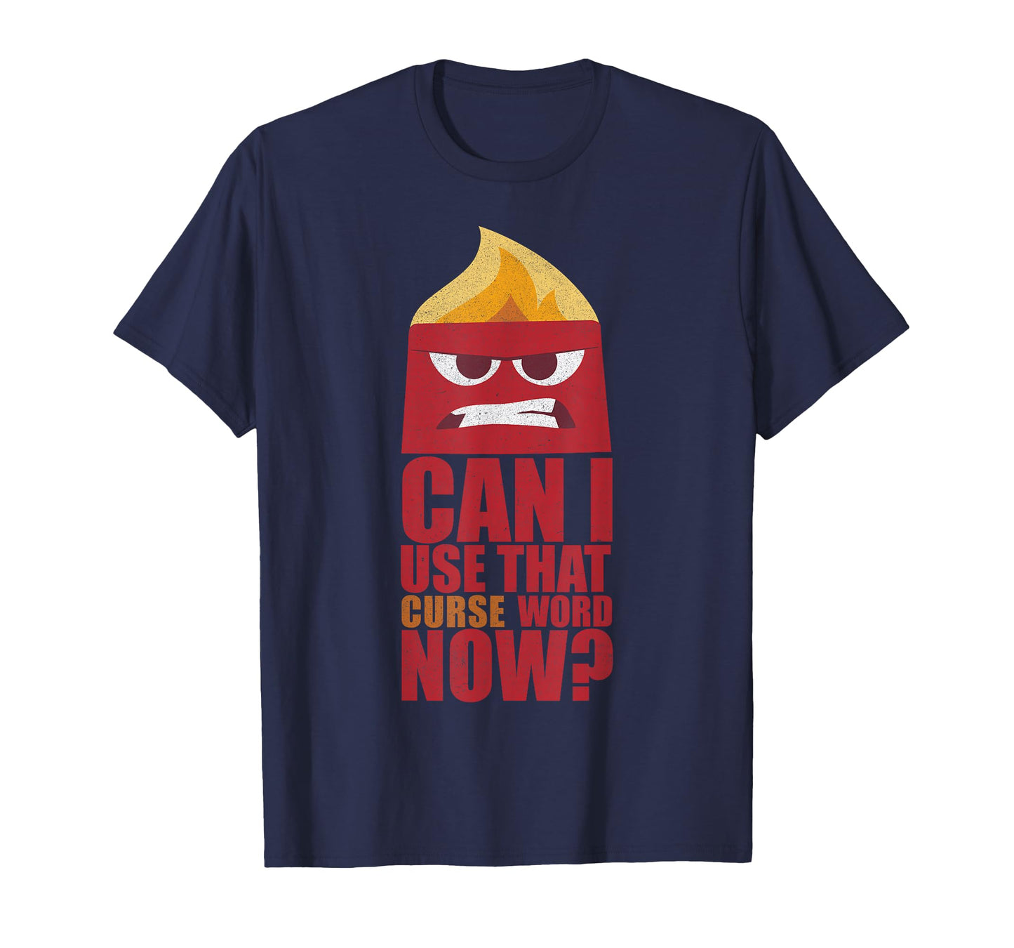 Disney Pixar Inside Out Anger Can I Use That Curse Word Now? T-Shirt