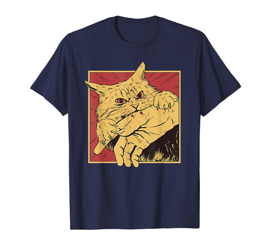 cat bite Anime T-Shirt
