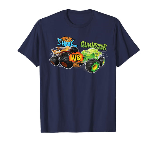 Hot Wheels Monster Trucks - Tiger Shark vs Gunkster T-Shirt