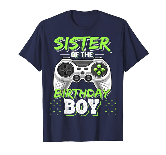 Sister of the Birthday Boy Matching Video Game Birthday Gift T-Shirt