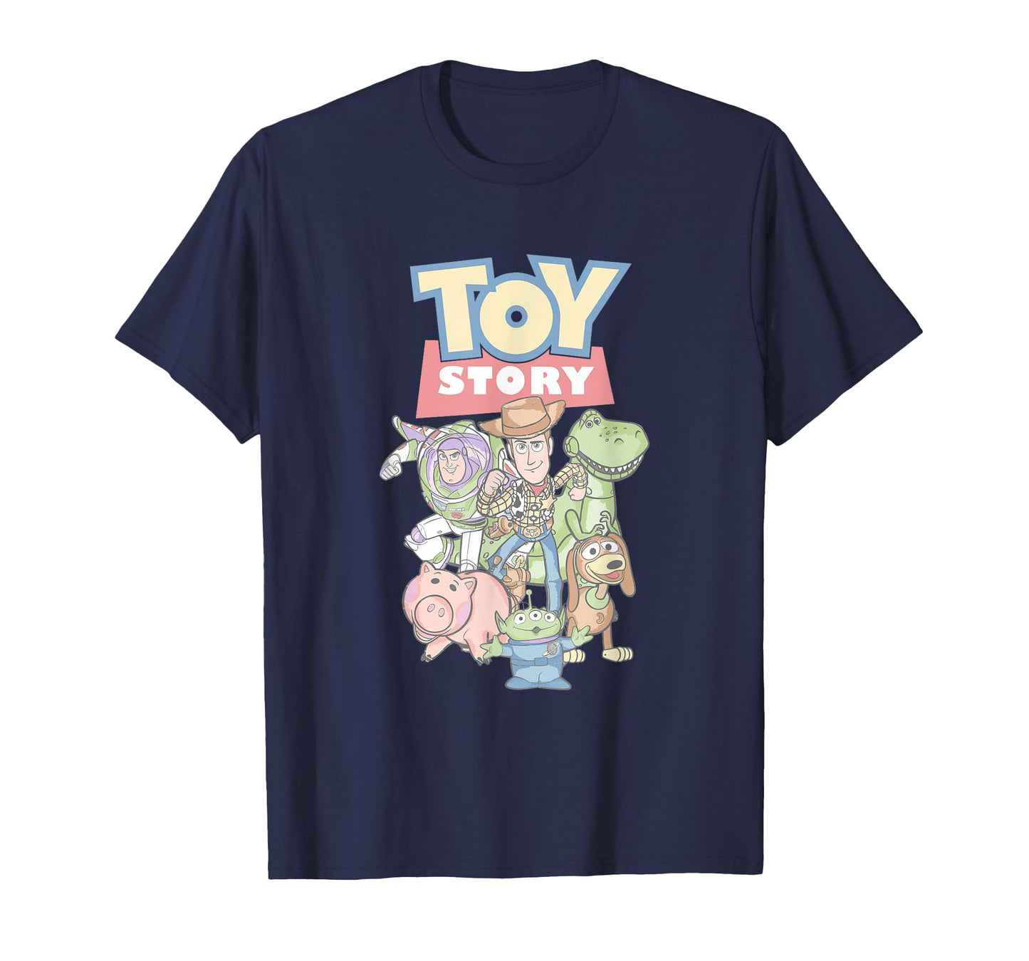 Disney Pixar Toy Story Buzz Woody Rex Alien Retro T-Shirt