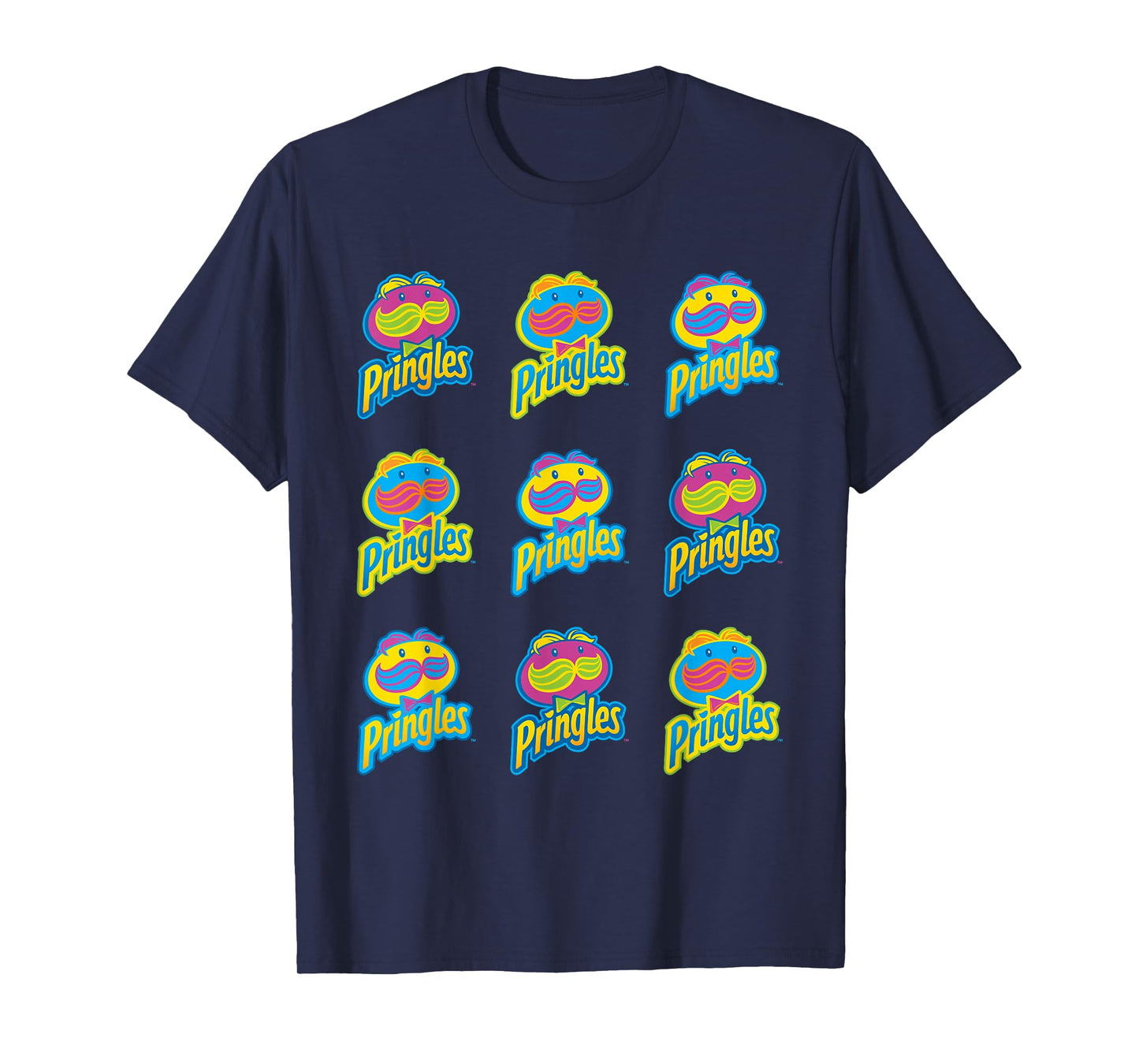 Pringle's Neon Logo Pattern T Shirt T-Shirt