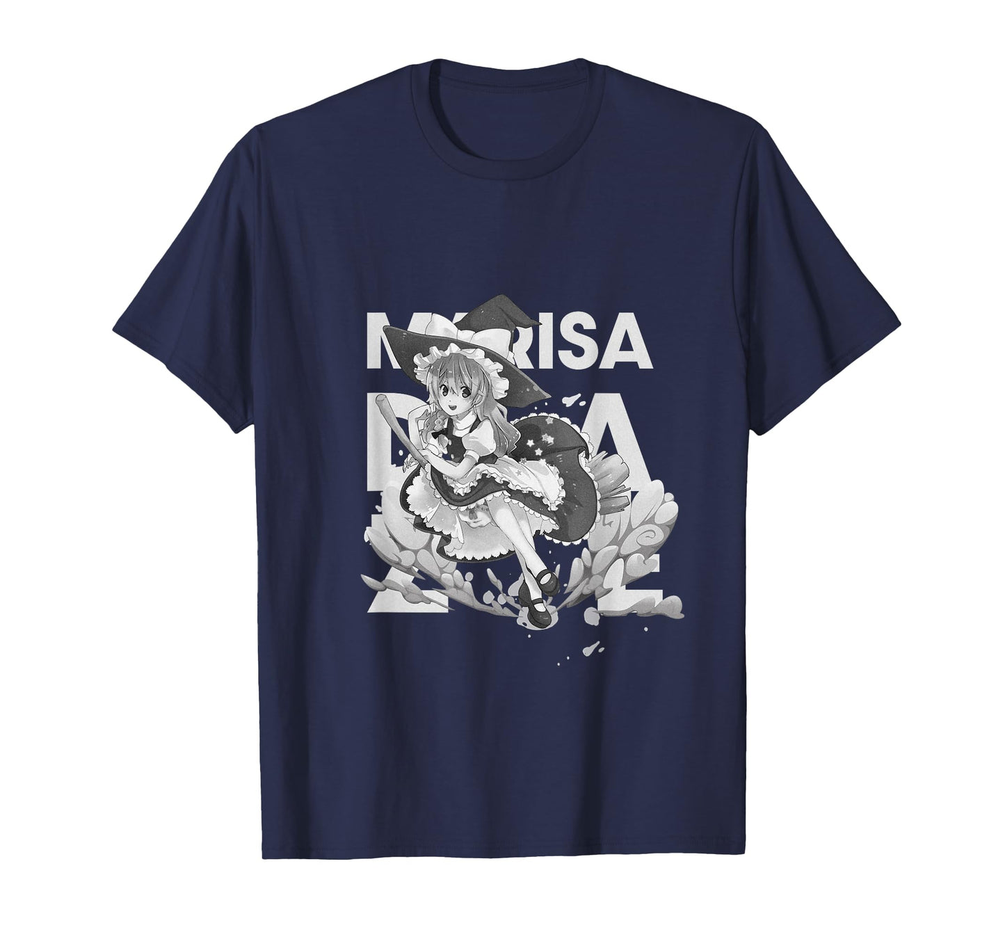 Flying Witch Broom Anime Girl - Fantasy Doujin Aesthetic Art T-Shirt