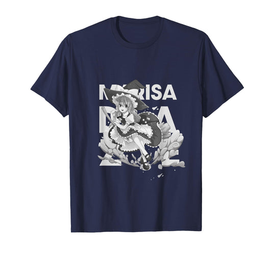 Flying Witch Broom Anime Girl - Fantasy Doujin Aesthetic Art T-Shirt