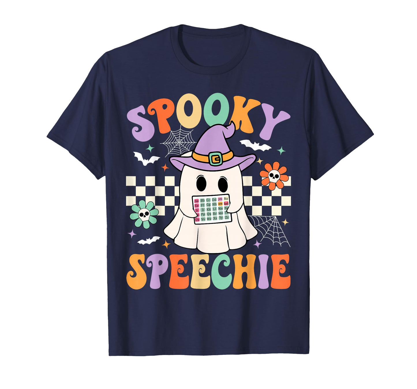 Spooky Speechie Speech Therapy Halloween Retro SLP Halloween T-Shirt