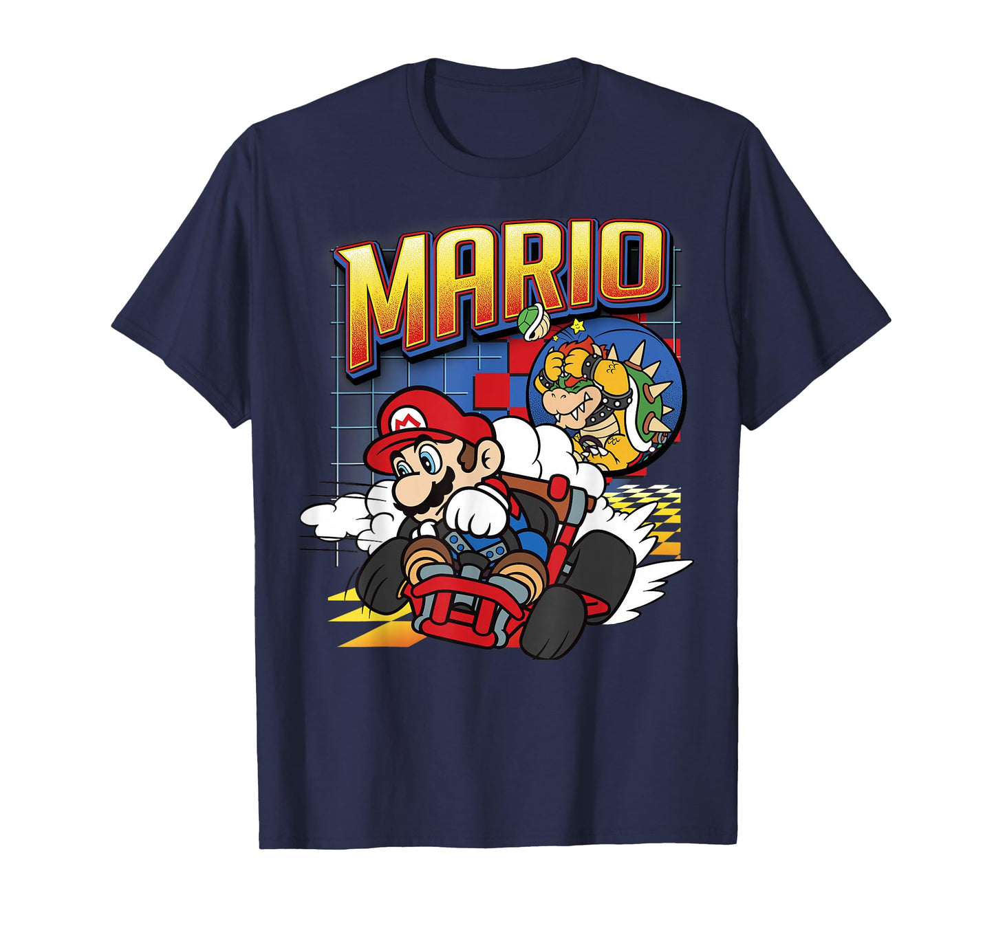Mario Kart Bowser Mario Racing Graphic T-Shirt T-Shirt