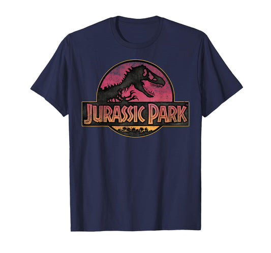 Jurassic Park Logo Gradient Sunset T-Shirt