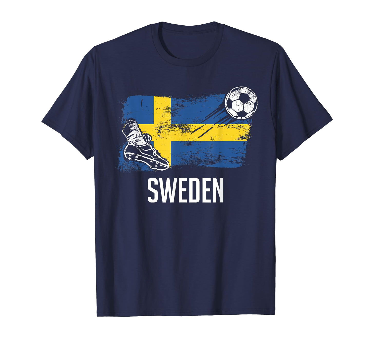 Sweden Flag Jersey Swedish Soccer Team Swedish T-Shirt