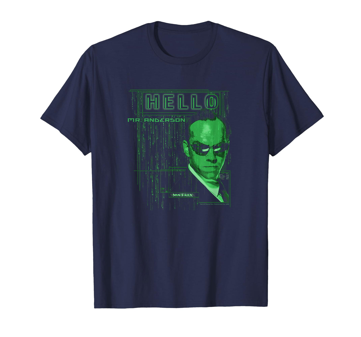 The Matrix Agent Smith Hello Mr. Anderson Code Drop T-Shirt