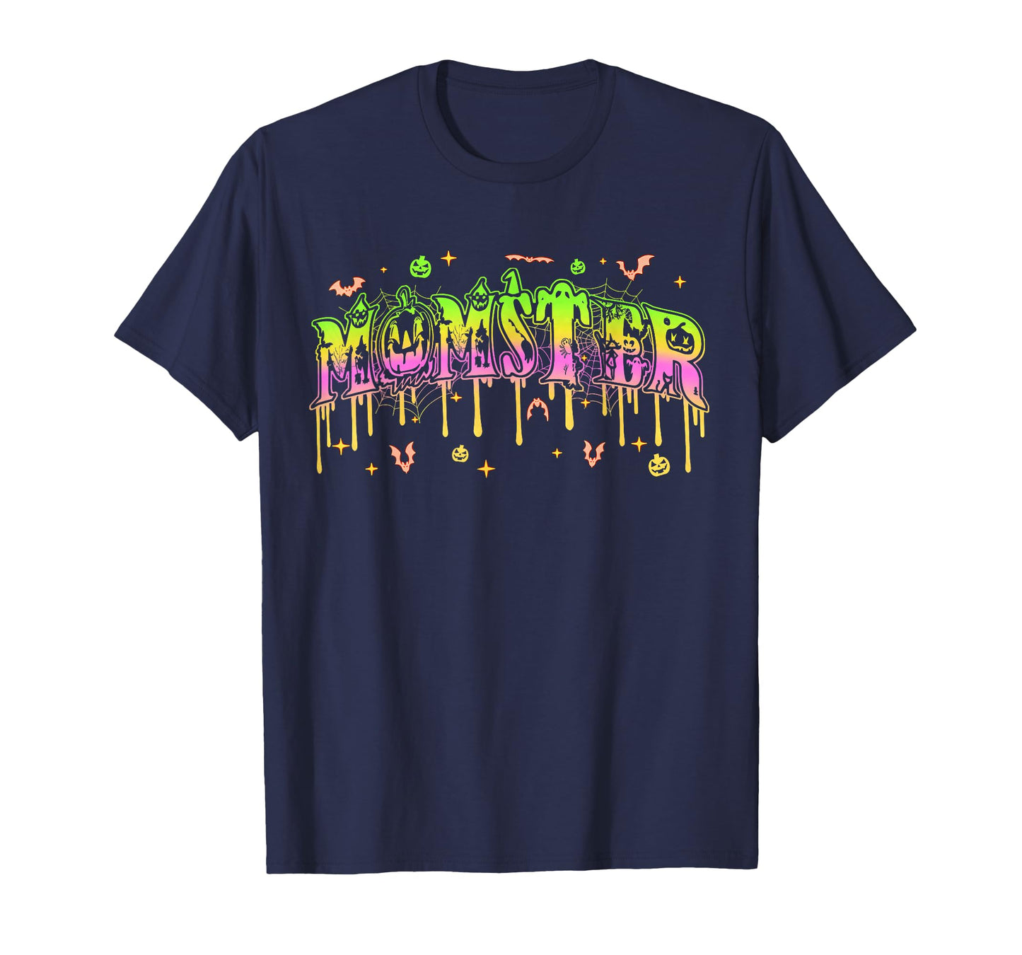 Cool Momster Drip Halloween Spooky Vibes T-Shirt
