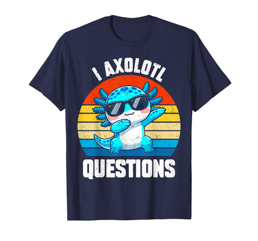 CuteI Axolotl Questions Kids Toddler Teens Boy Anime Kawaii T-Shirt