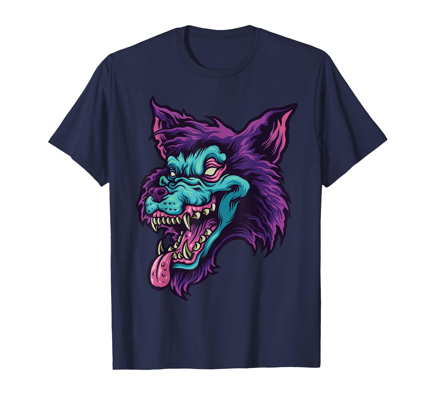 werewolf face gifts for lovers wolf or wolves T-Shirt