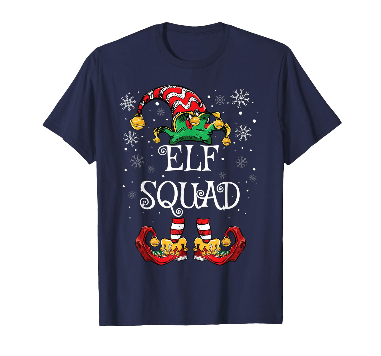 Elf Squad Christmas Family Matching Christmas T-Shirt