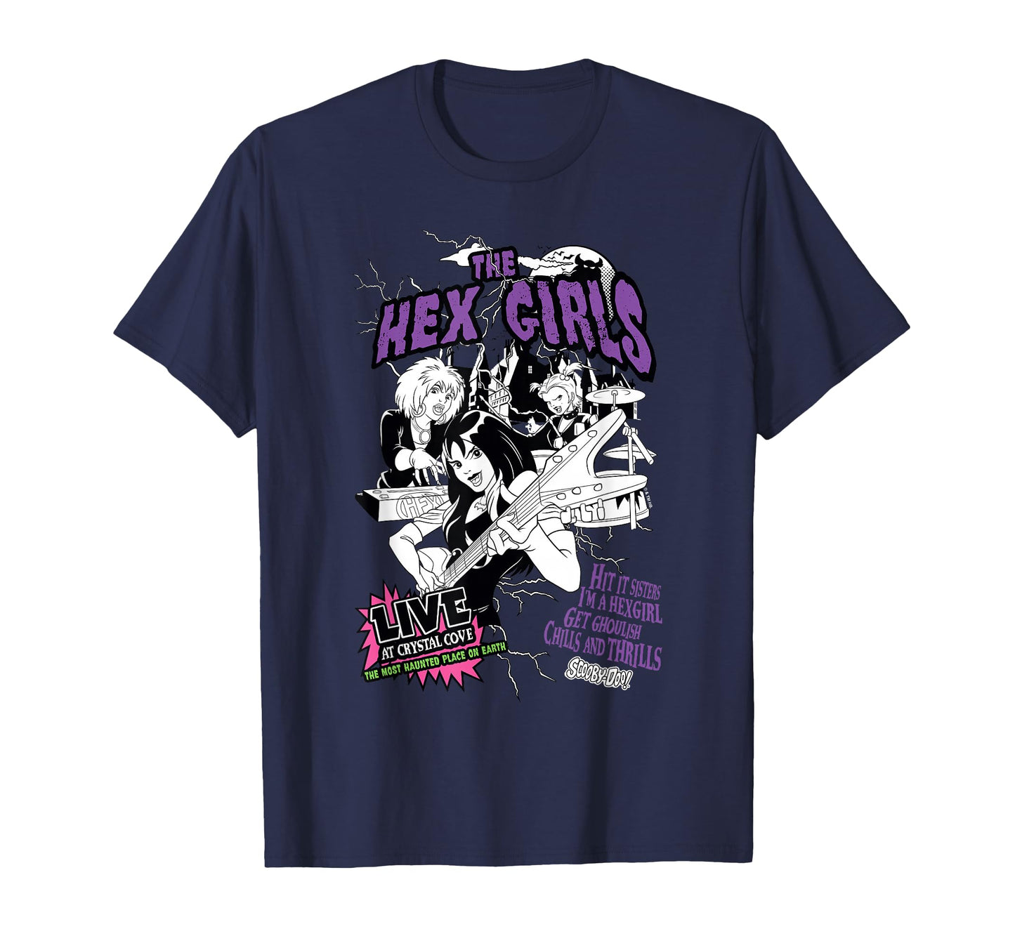 Scooby-Doo The Hex Girls Rockstars Music Concert Poster T-Shirt