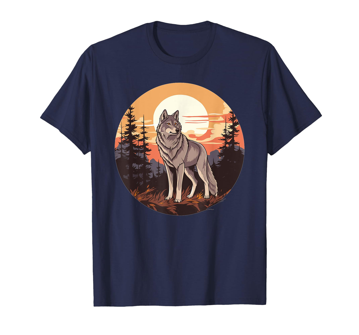 Wolf In The Forest I Kids Wolf T-Shirt