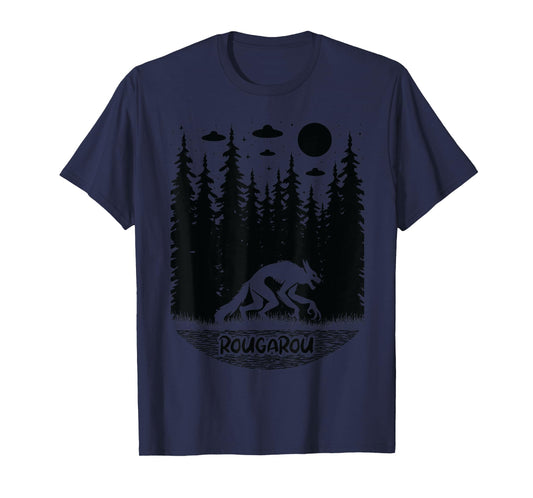 Funny Cryptid Rougarou Ufos Folklore Creature Cryptozoology T-Shirt
