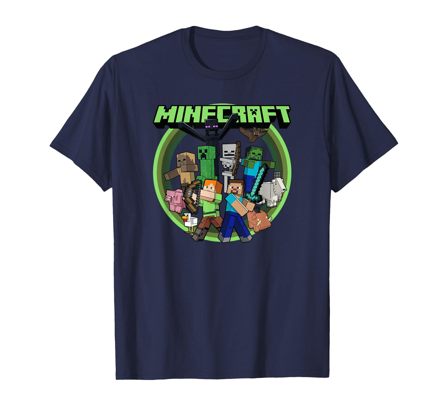 Minecraft Group Circle Logo Poster T-Shirt