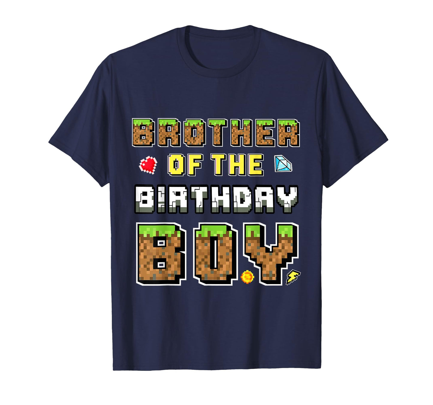 Birthday Of The Birthday Boy Gamer Pixel Birthday Matching T-Shirt