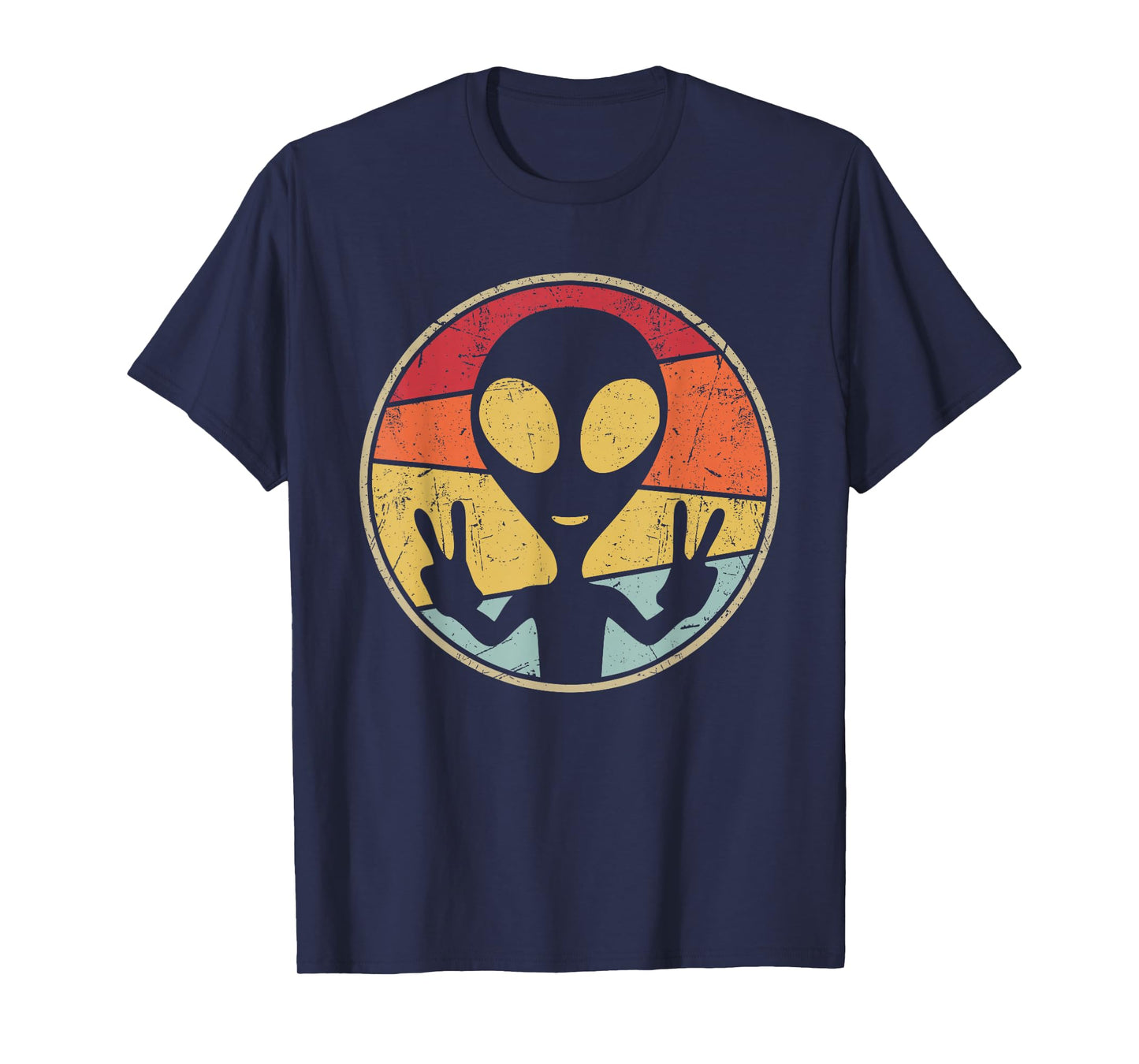UFO Lover Funny Retro 80's Style Vintage Alien Space Gift T-Shirt