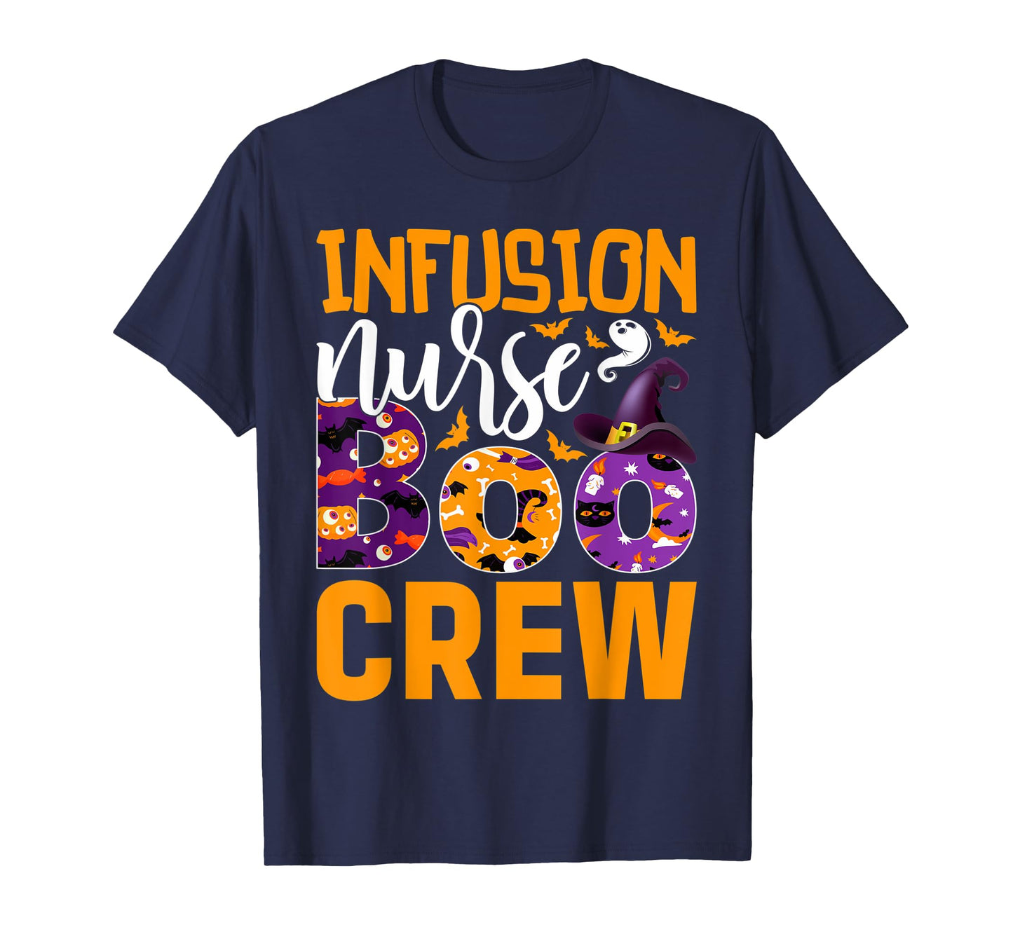 Cute Halloween Infusion Nurse - Boo Crew Nurse T-Shirt