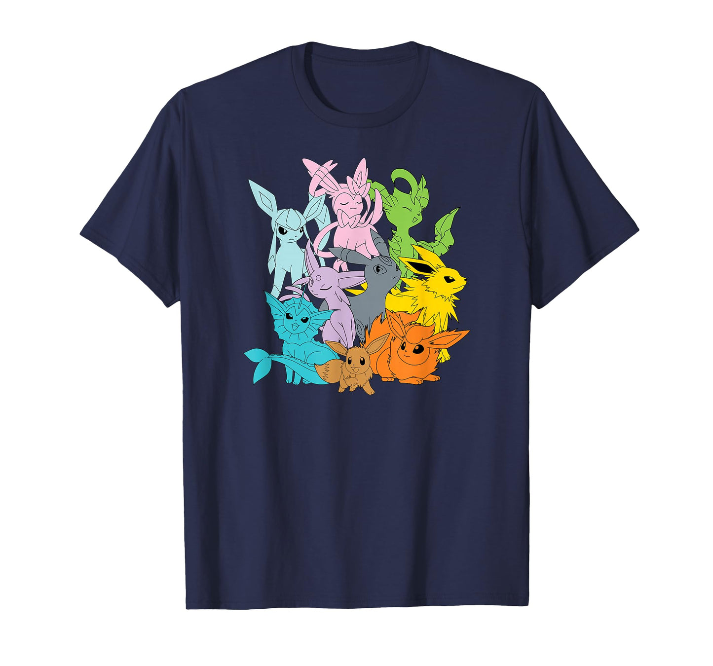 Pokémon - Eevolutions Solid Color T-Shirt