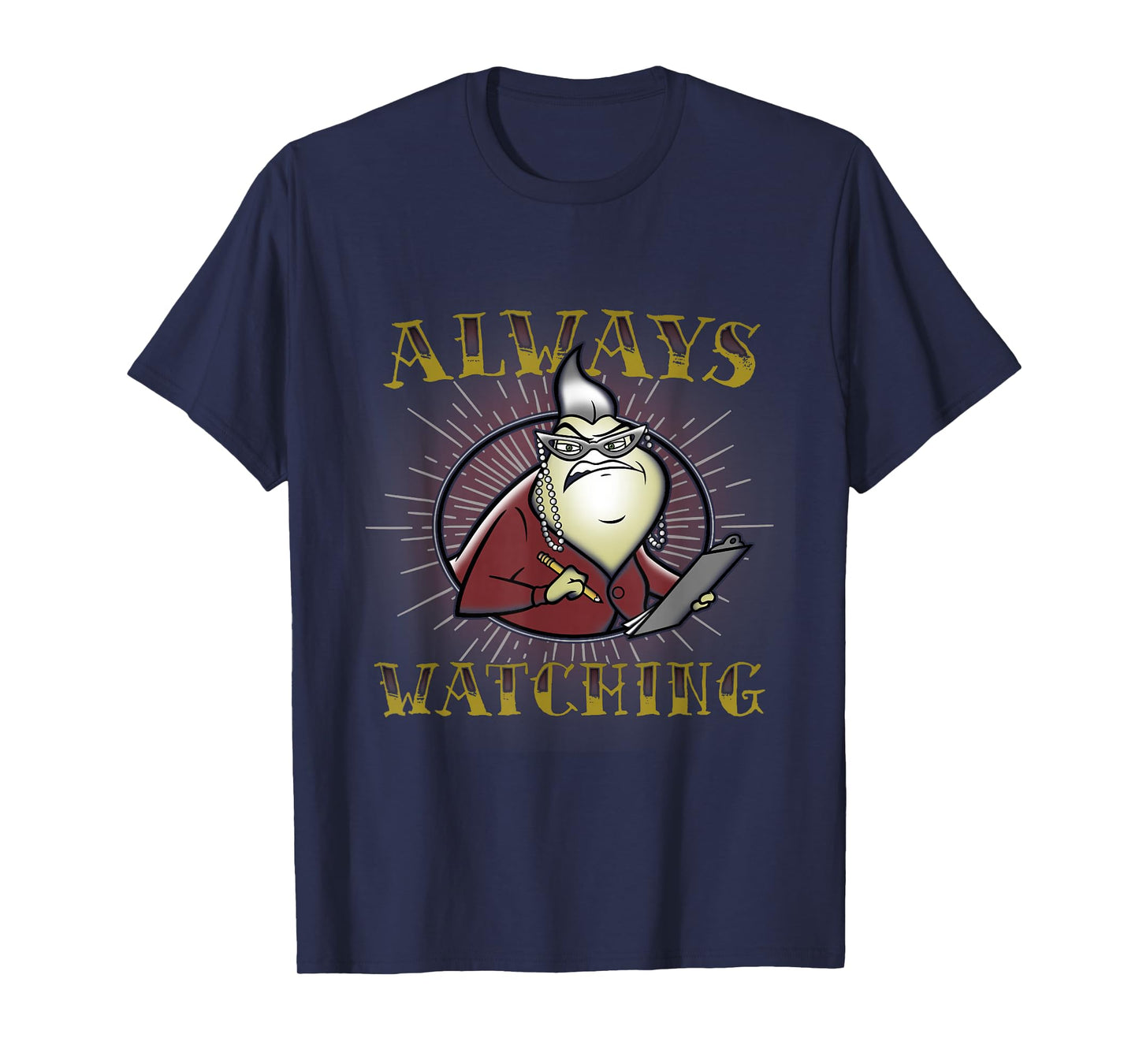 Disney Pixar Monsters Inc. Roz Always Watching Portrait T-Shirt Small