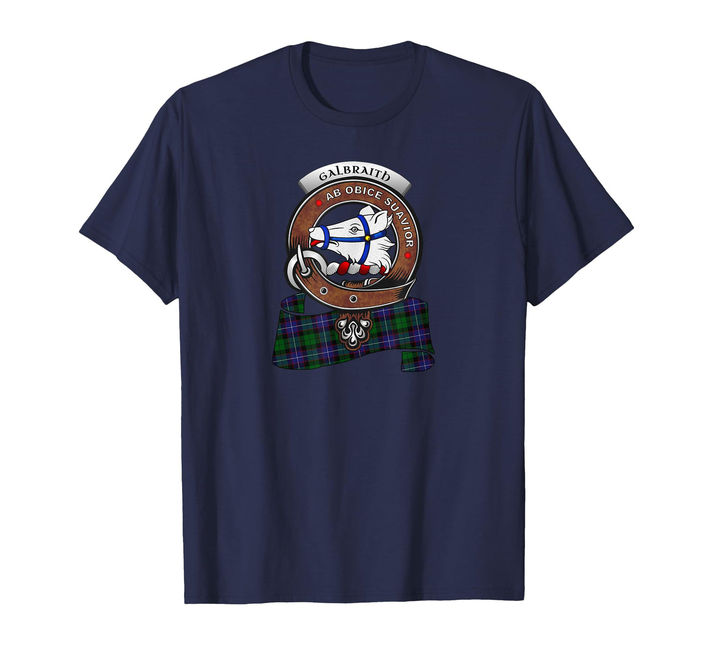 Galbraith Clan Badge &Tartan T-Shirt