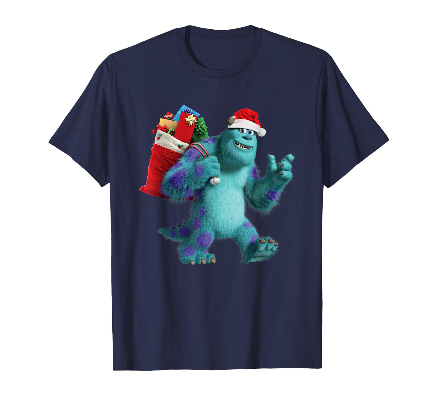 Disney PIXAR Monsters University Santa Sulley Holiday T-Shirt