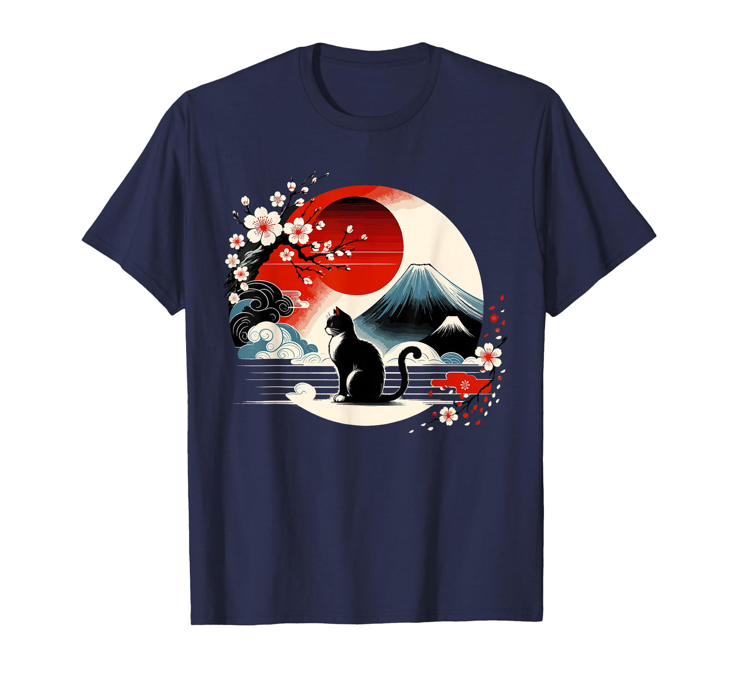 Kawaii Cat Anime Japanese Retro Men Women Kids Funny Cat T-Shirt