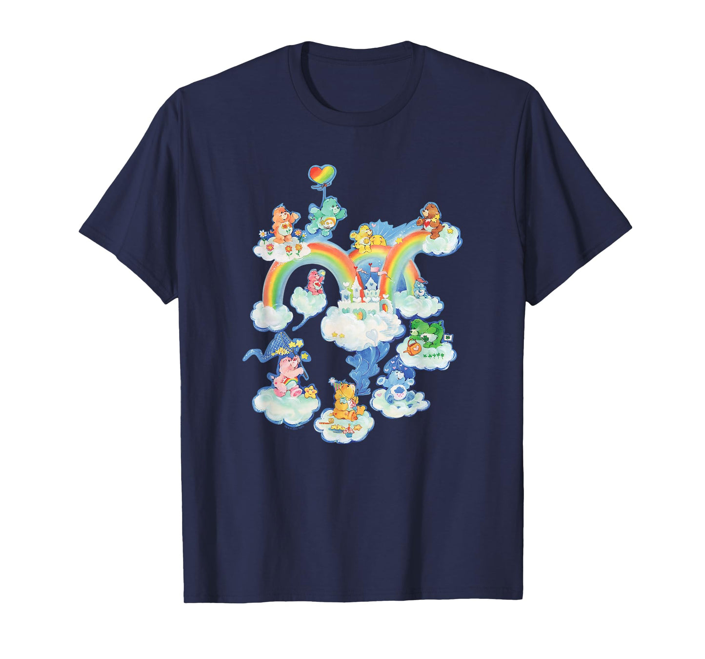 Care Bears Kingdom of Caring Vintage Rainbow City Group Shot T-Shirt