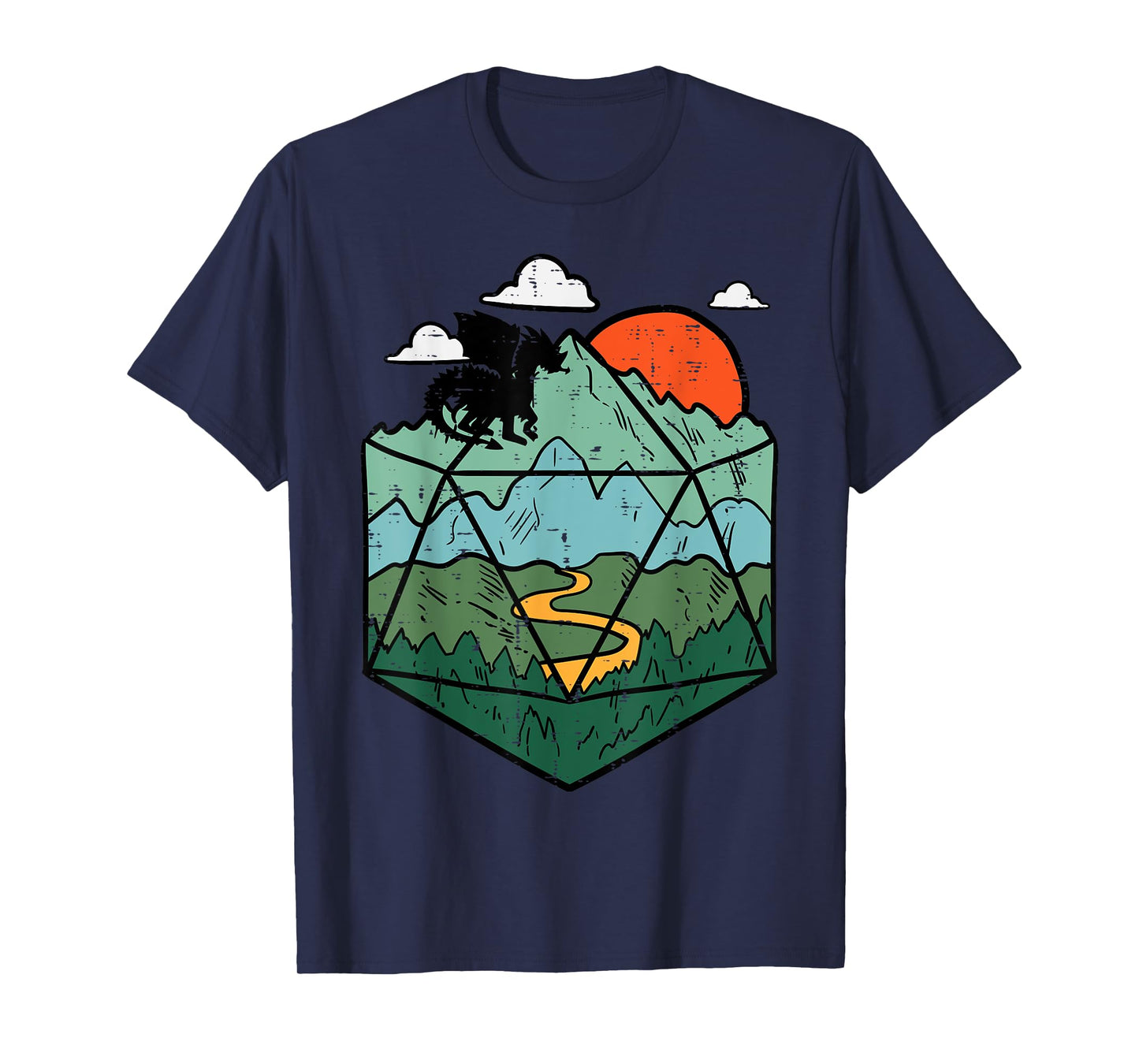 RPG Mountain Gamer Men Boys Kids Youth T-Shirt