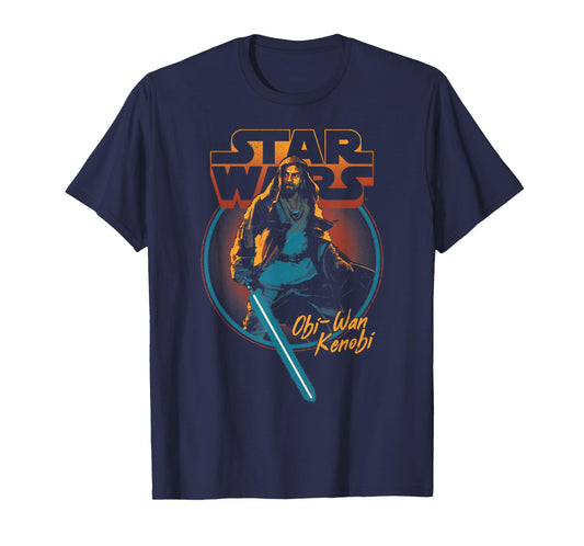 Star Wars Obi-Wan Kenobi Vintage Circle Portrait T-Shirt