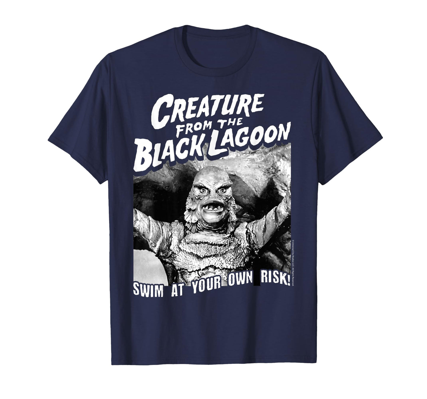 Universal Monsters Black Lagoon Swim At Your Own Risk T-Shirt
