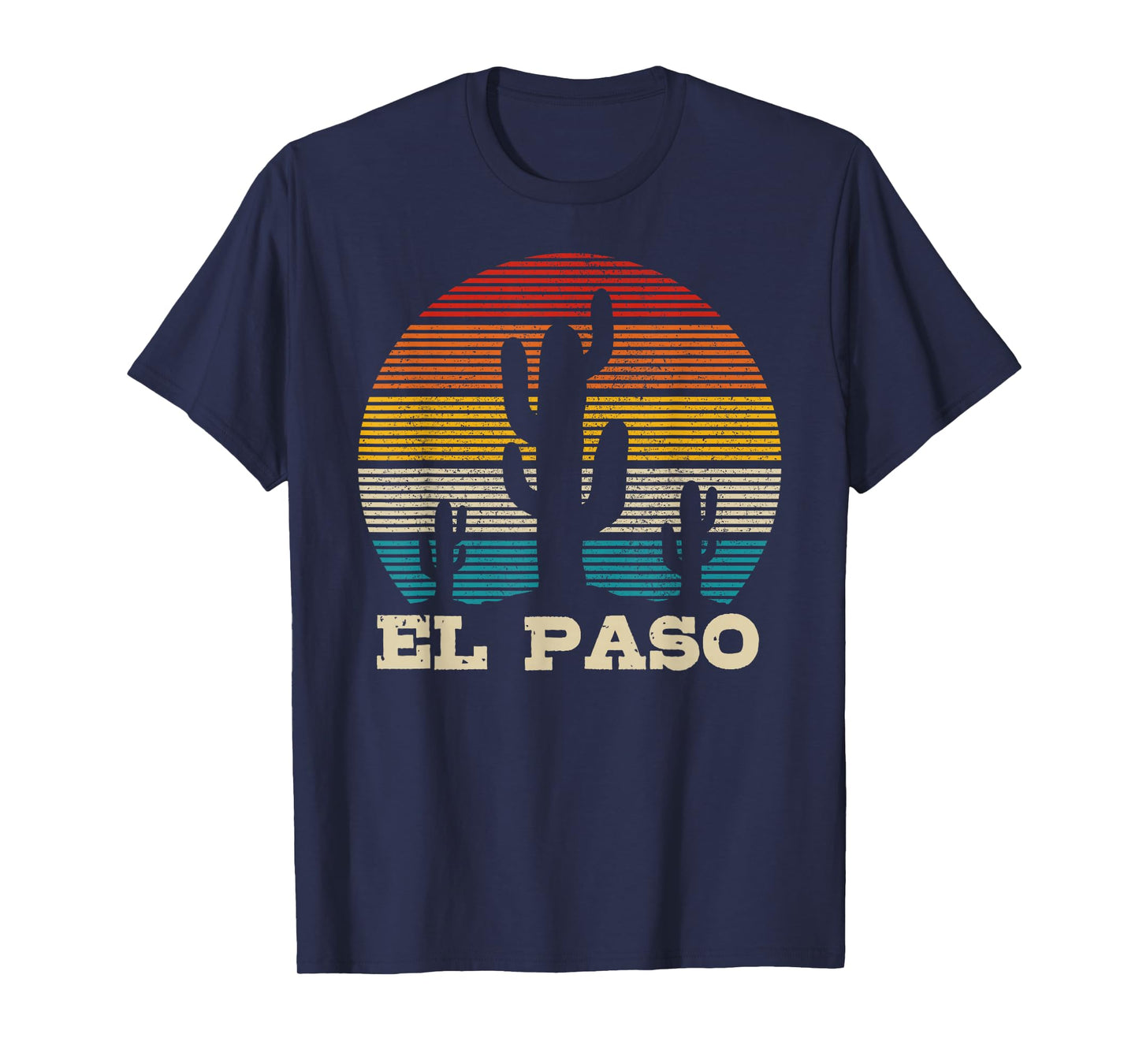 El Paso Texas Cactus Vintage Retro Desert Souvenir Gift T-Shirt