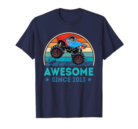 Awesome Since 2013 6th Years Old Monster Truck Shirt