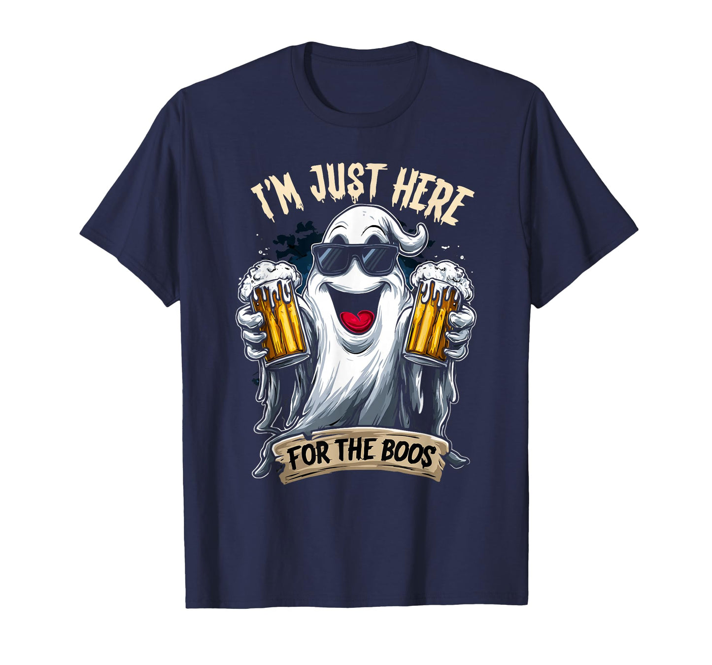 I'm just here for The boos | Funny Halloween Ghost T-Shirt