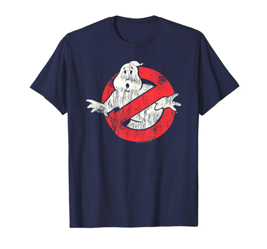 Ghostbusters Vintage Distressed No Ghost Logo Retro Movie T-Shirt