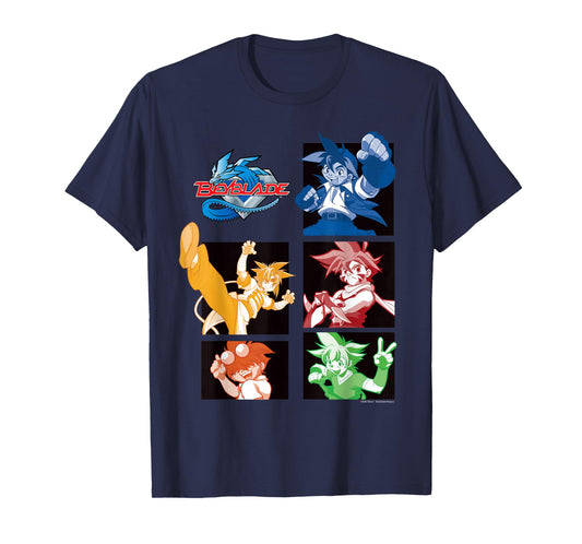 Beyblade GENERATON 1 BLADEBREAKERS Mono Dark T-Shirt
