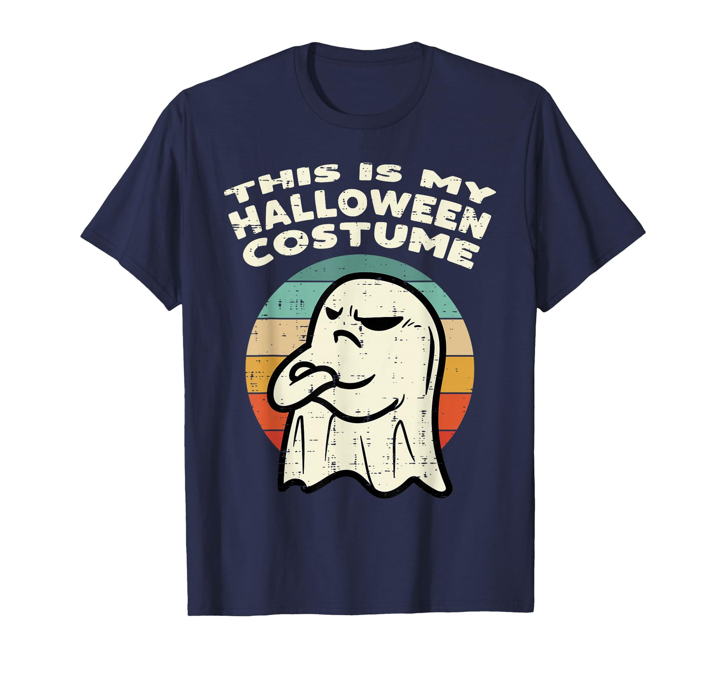 This Is My Halloween Costume Ghost Retro Men Women Kids Boys T-Shirt
