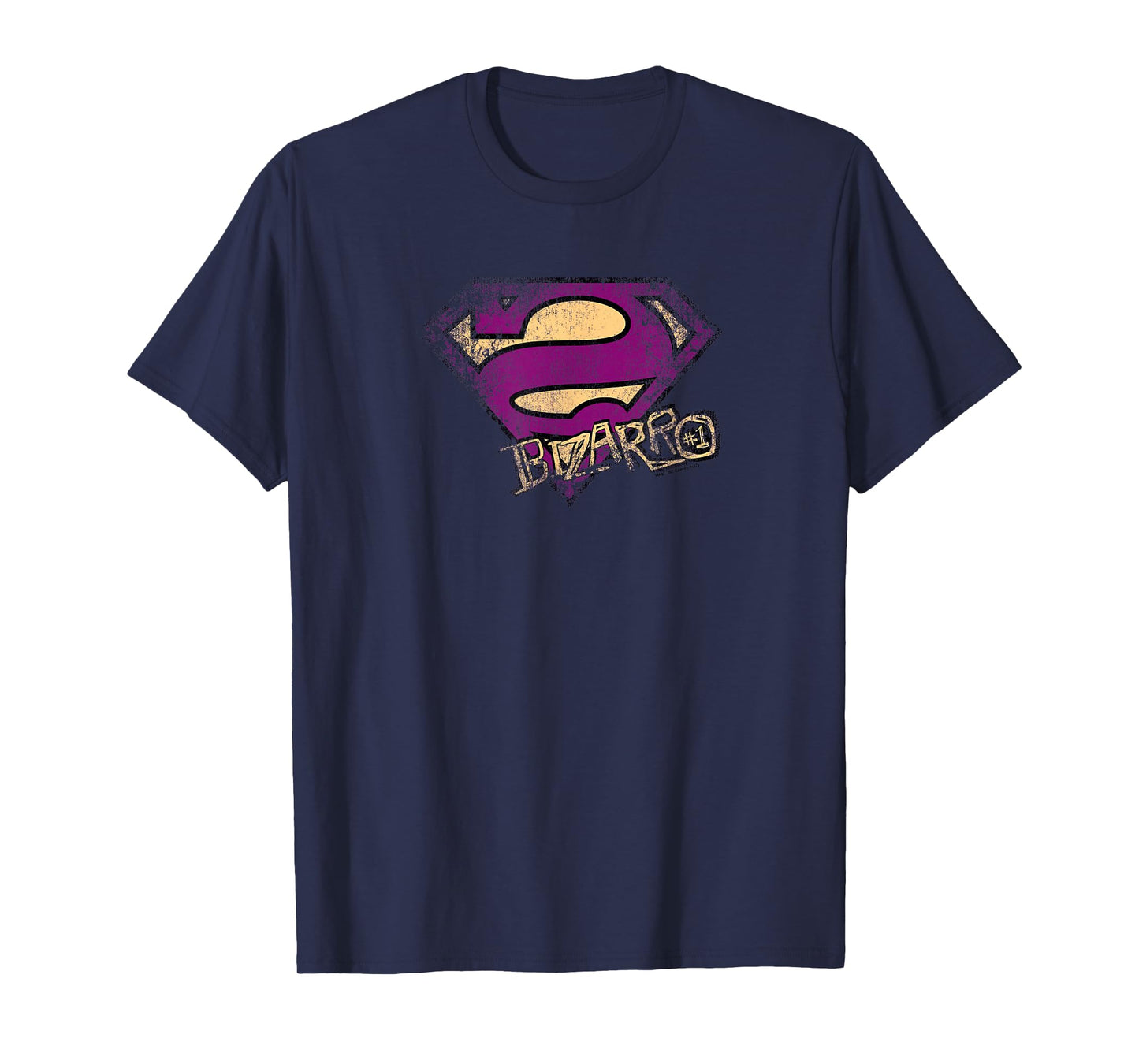 Superman Bizarro Logo Distressed T-Shirt