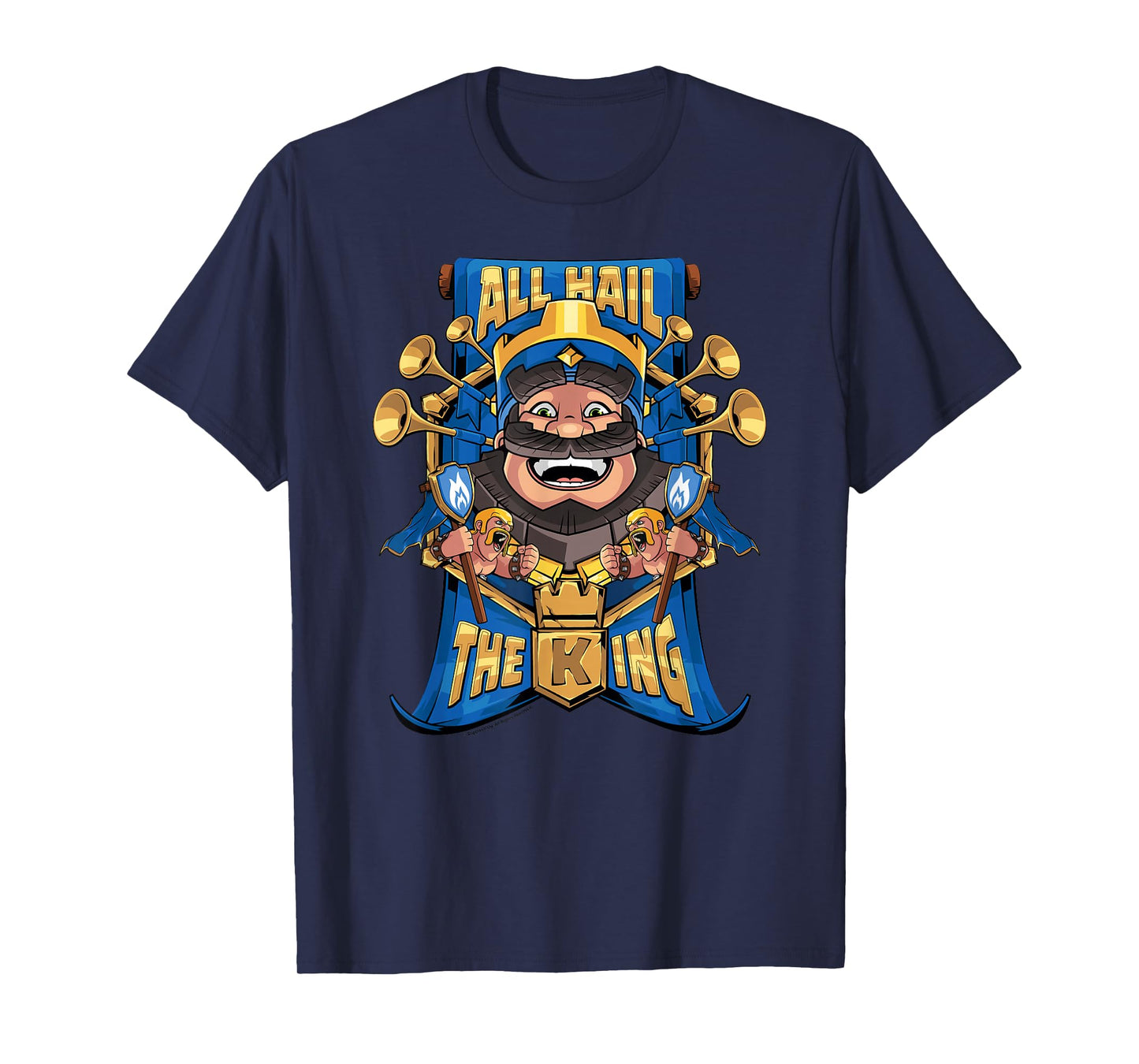 Clash Royale All Hail The King Epic Royal Portrait T-Shirt