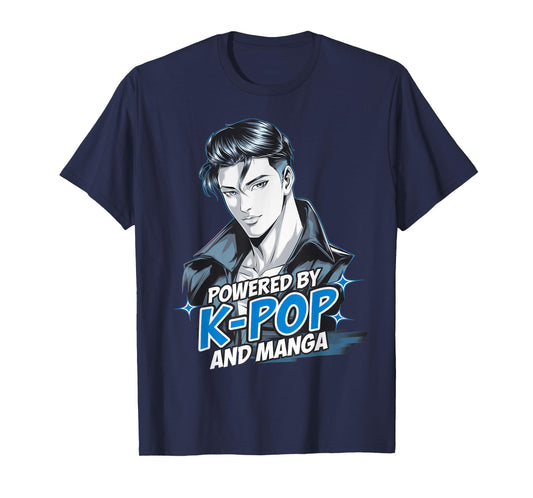 Otaku Powered By Kpop Manga Reader Manhwa Kawaii Anime T-Shirt