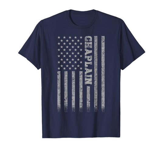 Chaplain American Flag T-Shirt