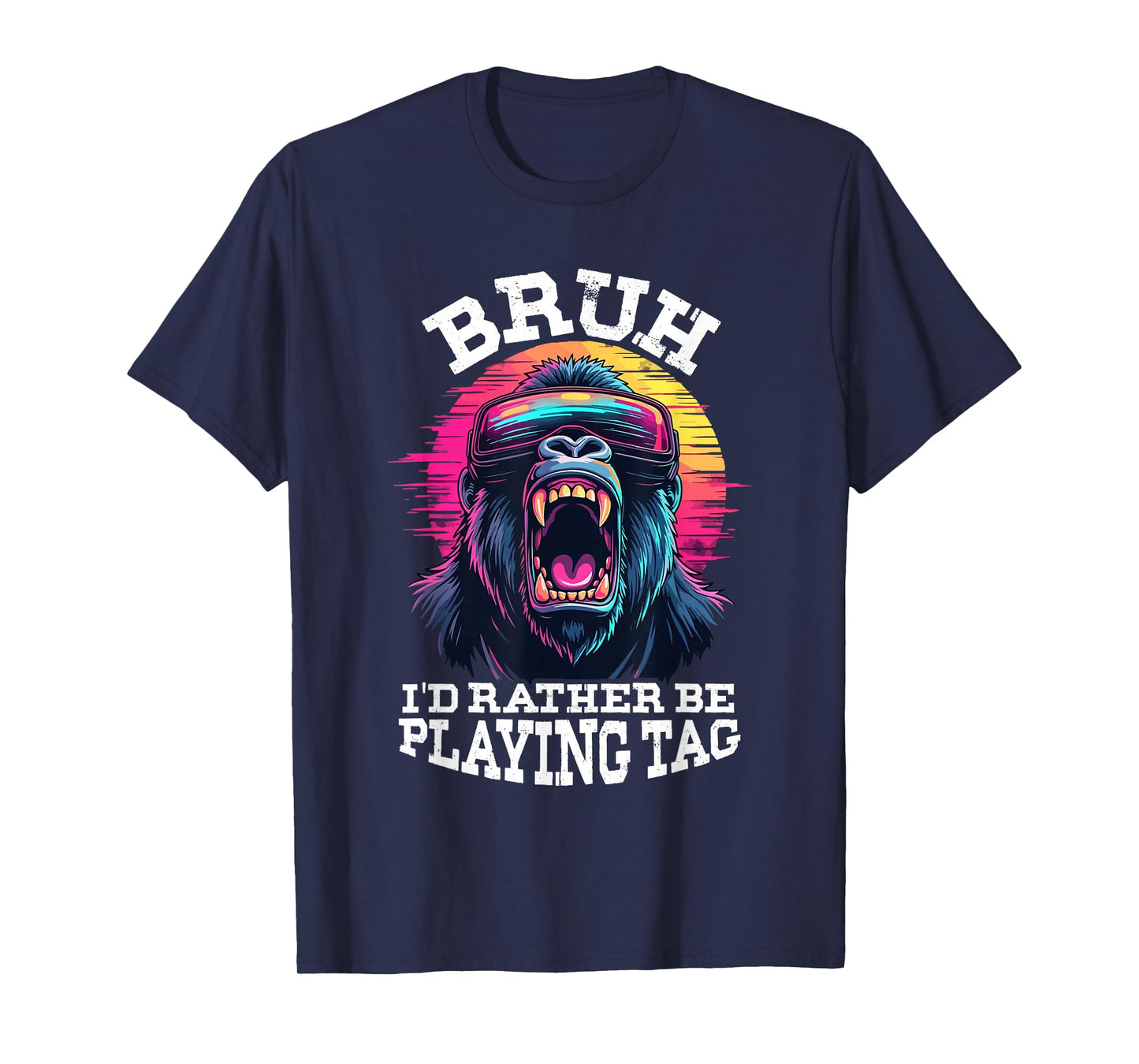 Bruh I'd Rather Be Playing Boys Birthday Gaming T-Shirt