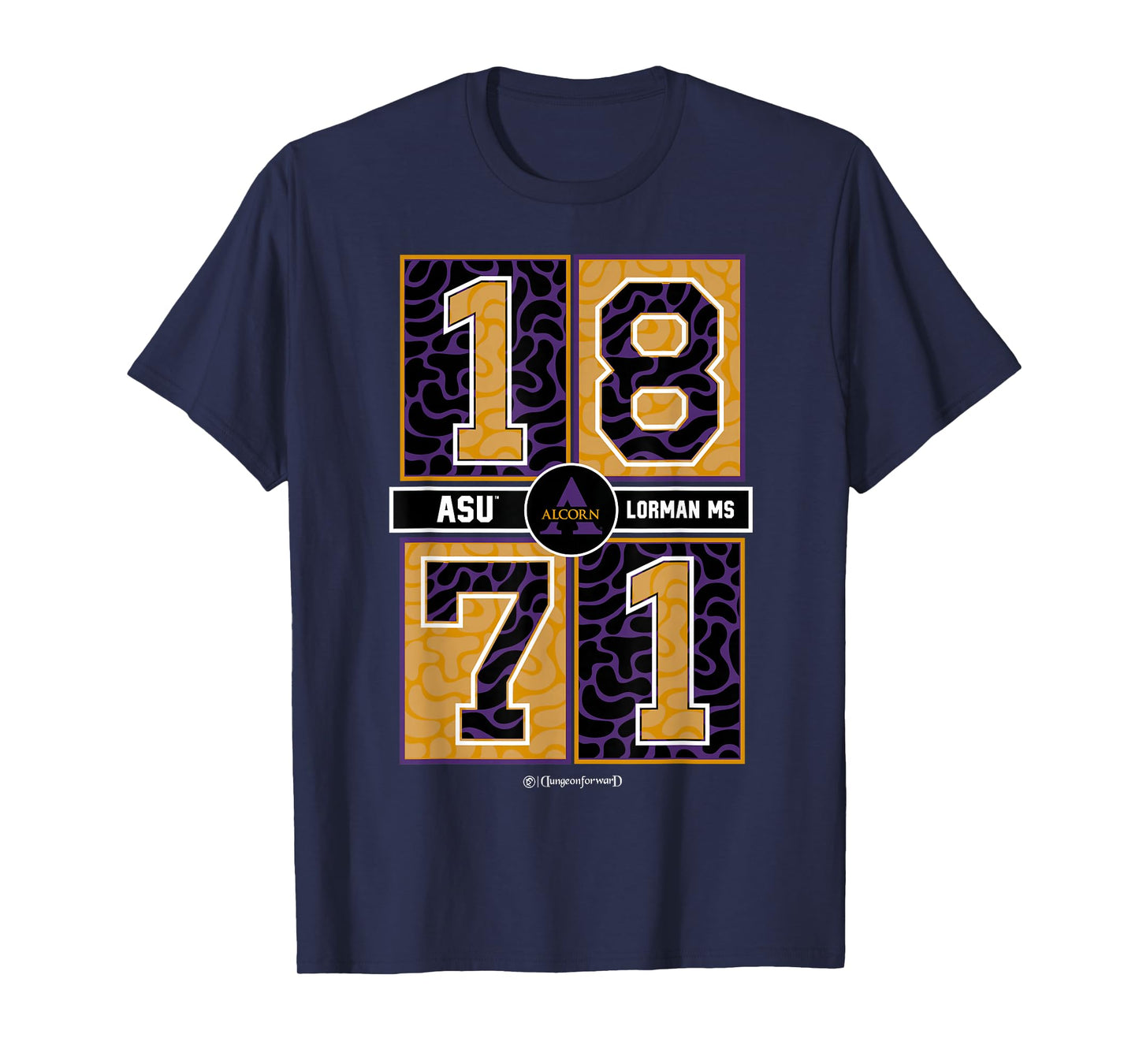 Alcorn State University - ASU Braves HBCU Concrete Date T-Shirt